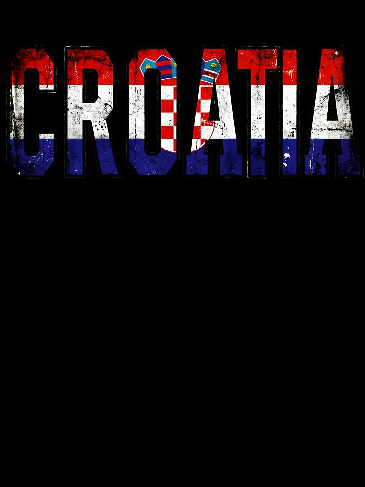 Croatia Flag Distressed Grunge Soccer Fan Gift – World Cup 2026 by Martin's_Design