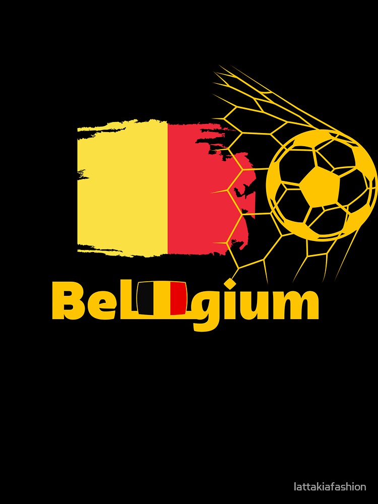 belgium national team sticker and t-shirt by lattakiafashion