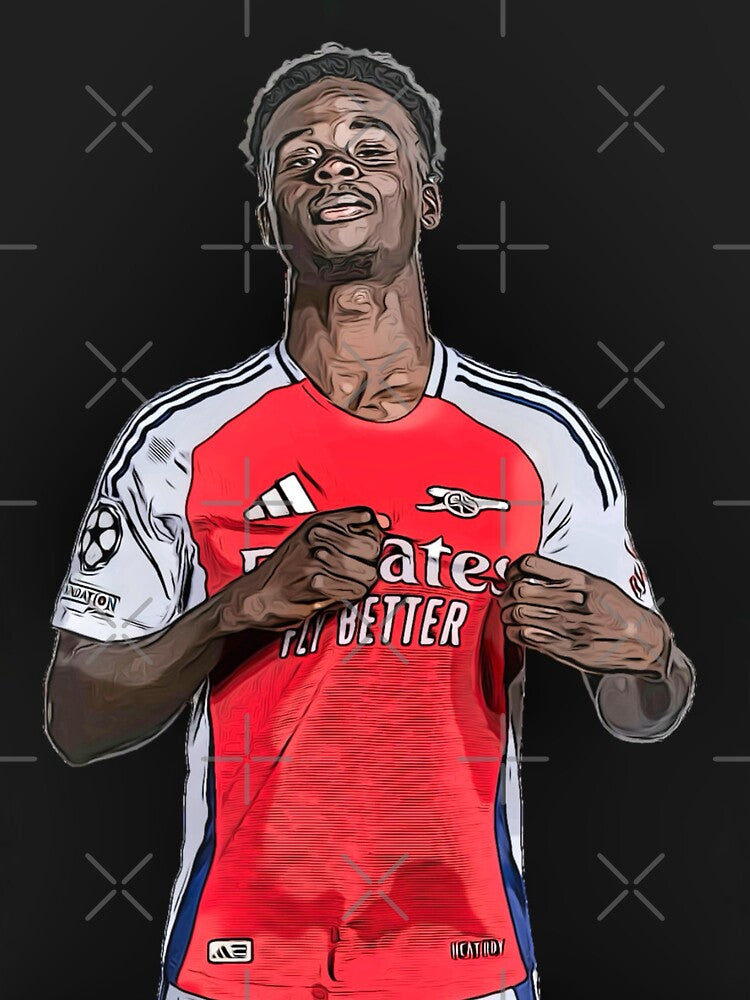 Bukayo Saka comic Style. Arsenal FC by ocusido