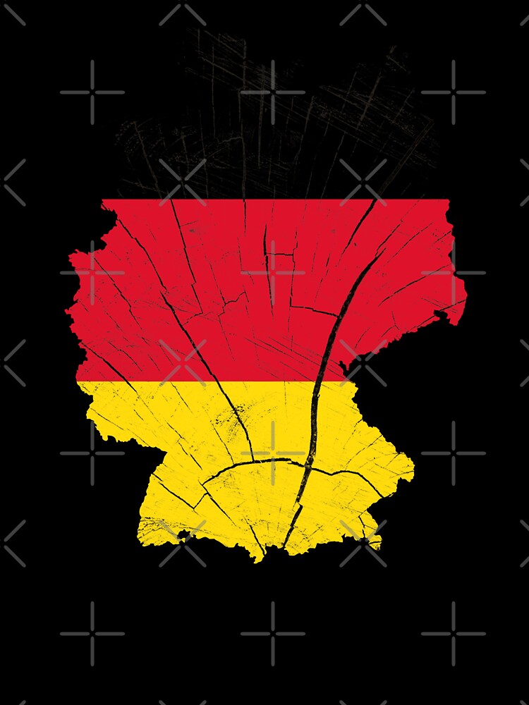 Germany Flag Map Wood Effect by Blok45