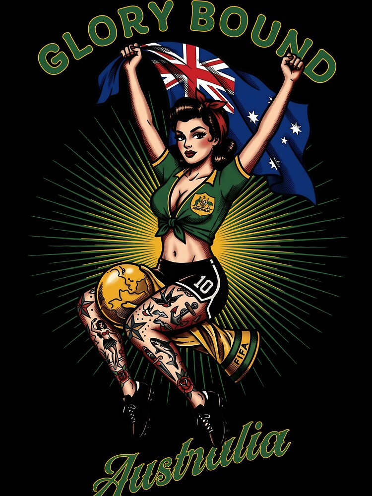 Glory Bound Aussie Soccer Pinup World cup 2026 by Fictional Ink Society