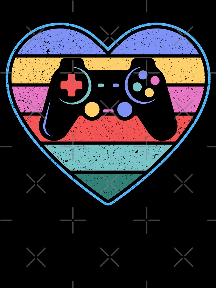 Love heart gaming pad, gaming controller fan by LeedsArtStudio