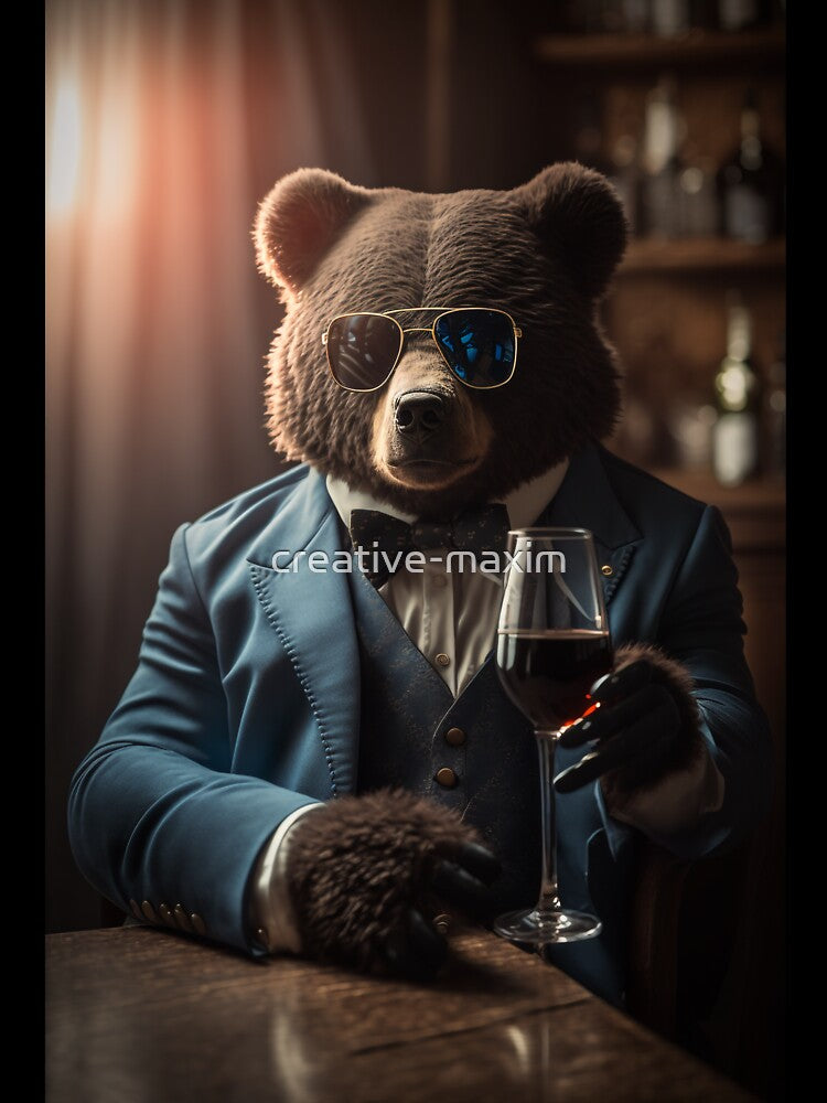 The Art of Celebration: Toasting to Corporate Triumph with the Bear by creative-maxim
