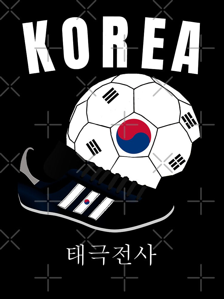 Soccer Boot Ball Taeguk South Korea Flag Football Men Women T-Shirt by BCNDesign