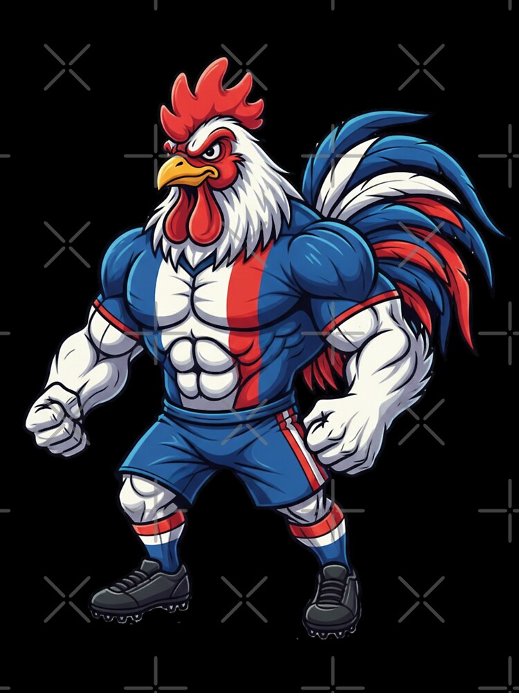 Proud French Gallic Rooster Football Mascot 2026 by ArtByKatti