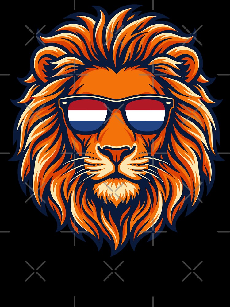 Netherlands Lion Dutch Flag by EverkindInk