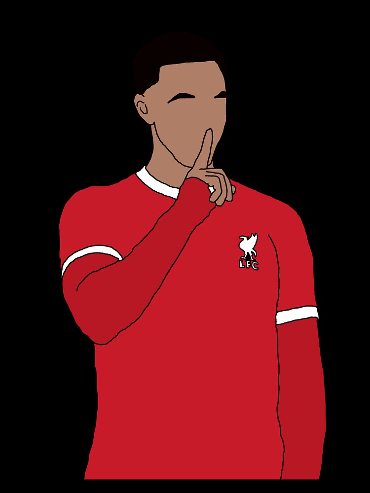 Trent Alexander-Arnold Shush by Three Word Doodles
