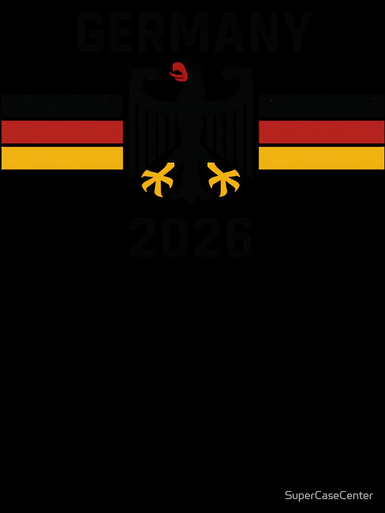 Germany 2026 – Modern Eagle in Black, Red, and Gold by SuperCaseCenter
