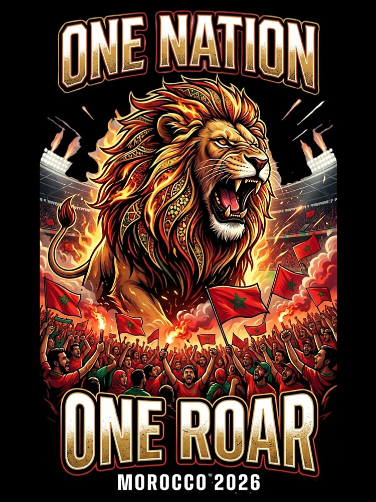 Morocco Football Fan - One Roar One Nation by Zenith-Co