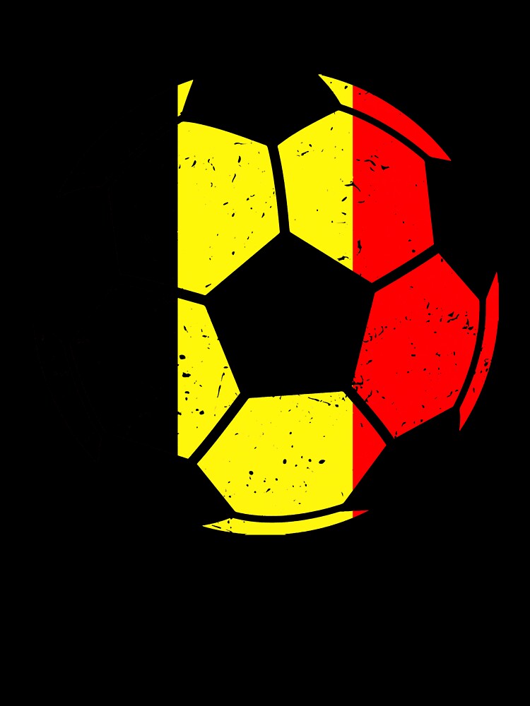 Belgium Soccer Ball Flag Jersey Football Fan by GabrieSketcham