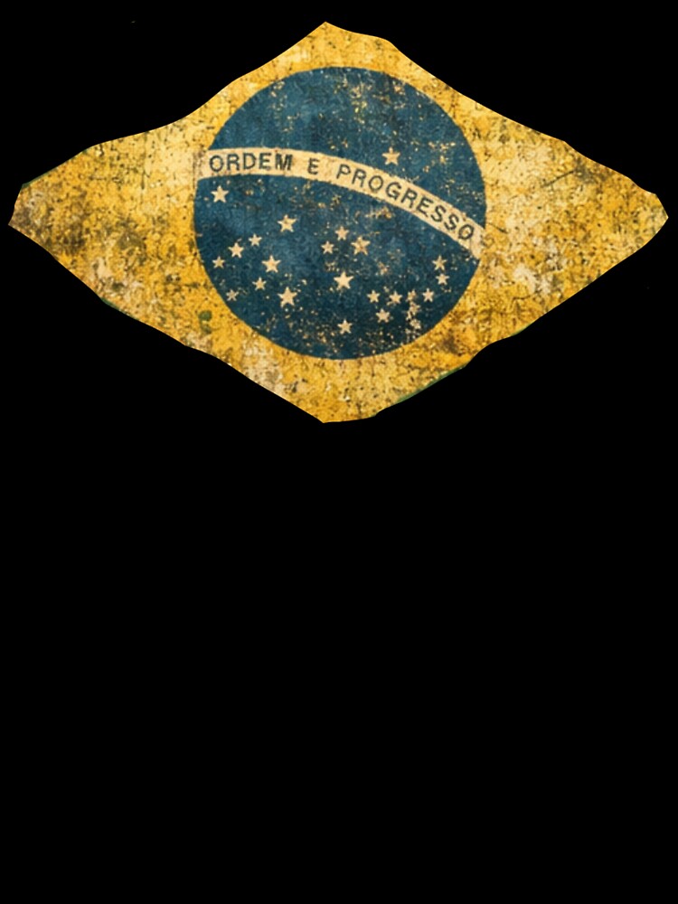 Vintage Brazil Flag Soccer Fan Design by Junior-Design