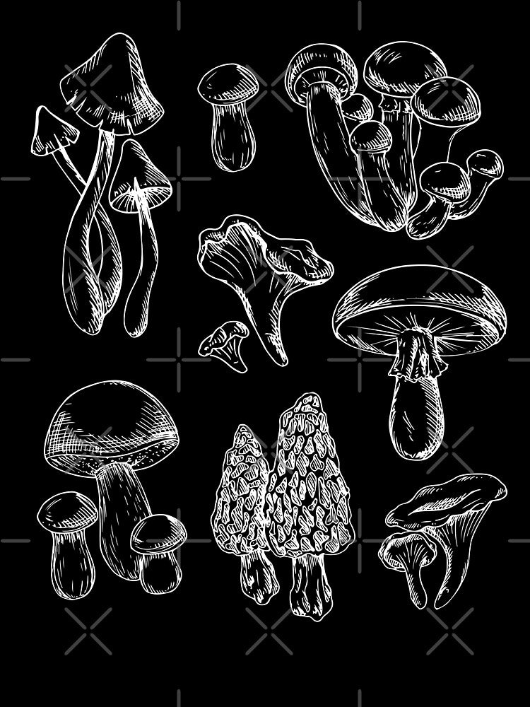 Cottagecore Aesthetic Vintage Mycology: Cute Mushrooms, Grunge Fairycore Fungi, Forest Themed Goblincore by MinistryOfFrogs