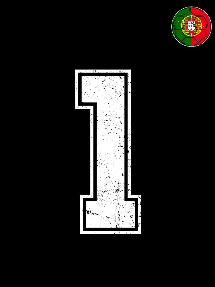Portugal Soccer Number 1 Vintage Sports Fan by LiviuGligoros
