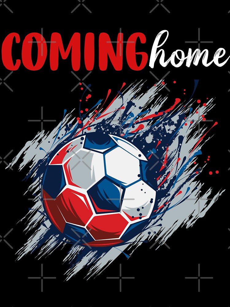 Coming Home Football Red White Blue and Grey by Labradoodlesetc