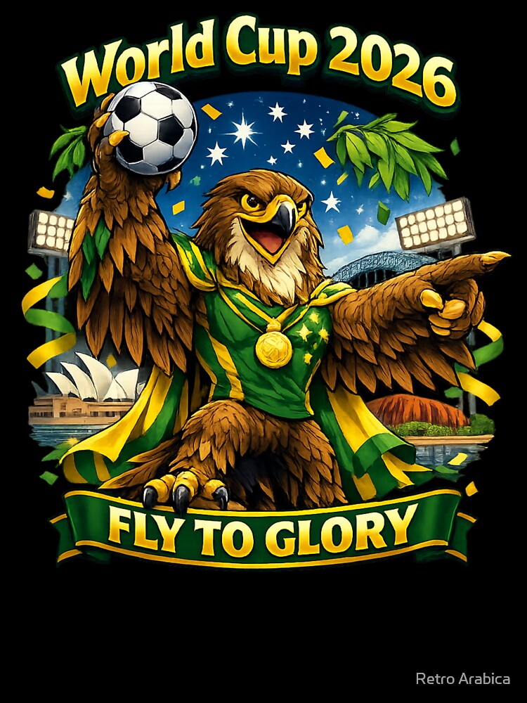 Australia World Cup 2026 Eagle Fan Art by Retro Arabica
