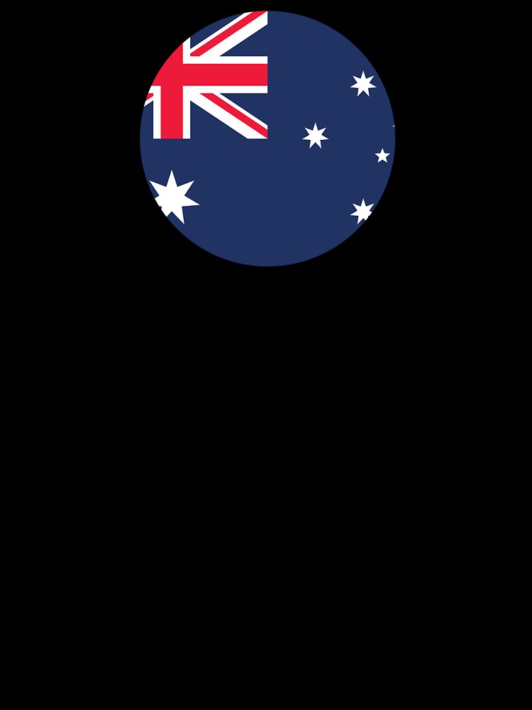 Australia Circle Flag (On White) by STUDIO-72