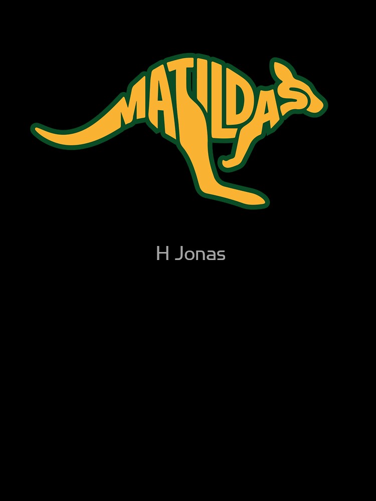 Matildas Kangaroo Typography – A tribute to the pride of Australian Women's Football by H Jonas
