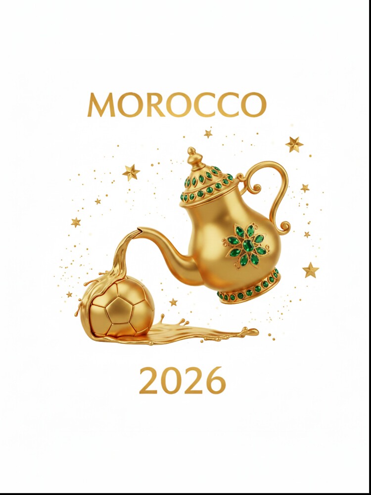 Copy of Copy of Copy of Morocco 2026 World Cup - Traditional Zellige Football Design by Moccroad