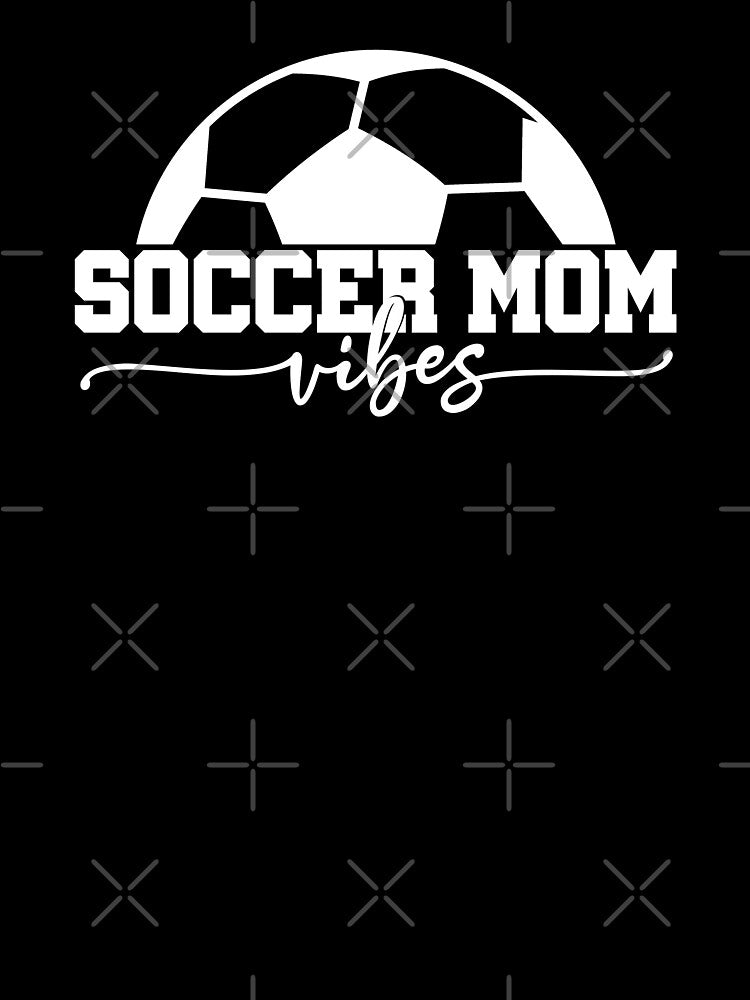 Soccer Mom Vibes Tee, Cute Soccer Ball Goalkeepers Girl Moms Life by PrintOfi