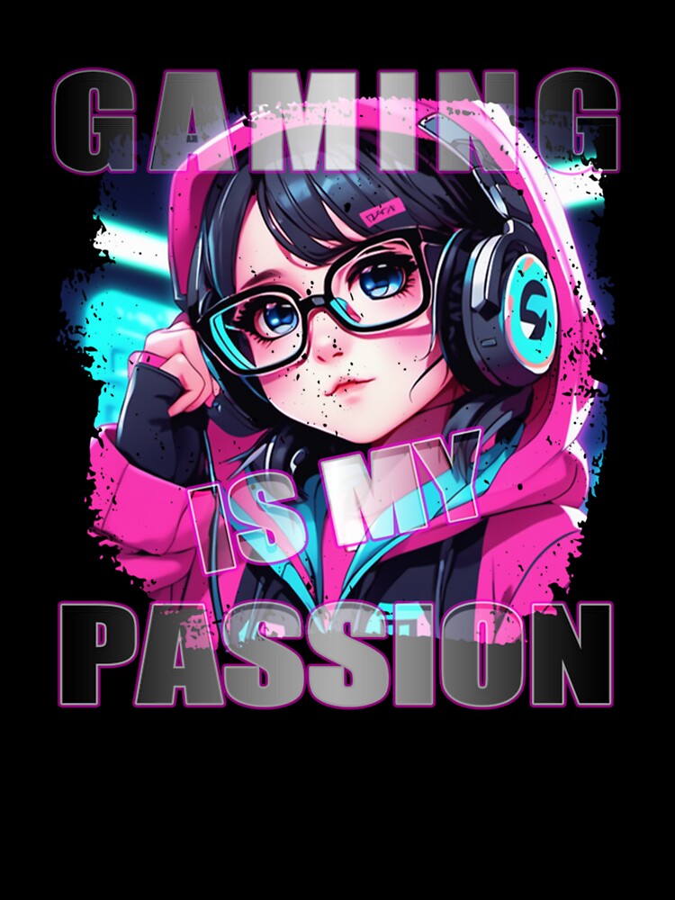 Gaming Is My Passion - Kawaii Chibi Adorable by taaddison50