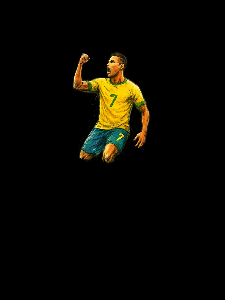 Energetic Soccer Celebration – Number 7 Sketch Art by edimoraes
