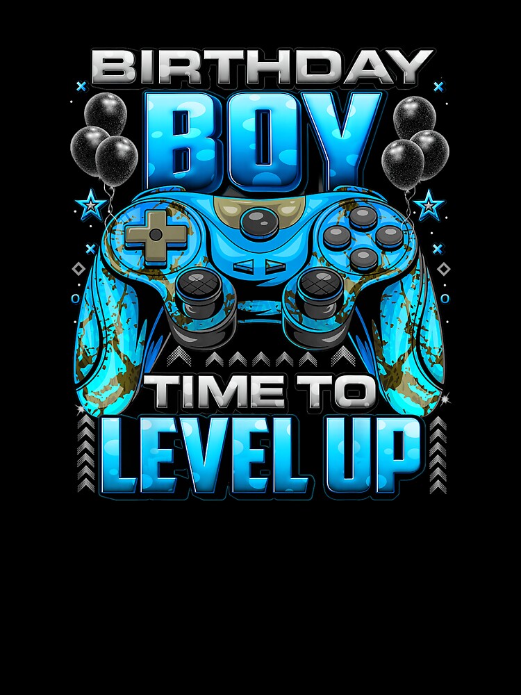 Birthday Boy Gamer Time to Level Up Controller by FGTV2021