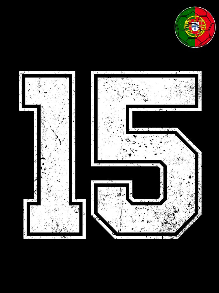 Portugal Soccer Number 15 Vintage Sports Fan by OliviaHayesArt