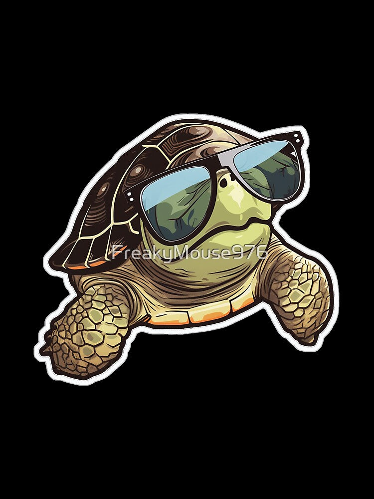 Turtle with sunglasses by FreakyMouse976