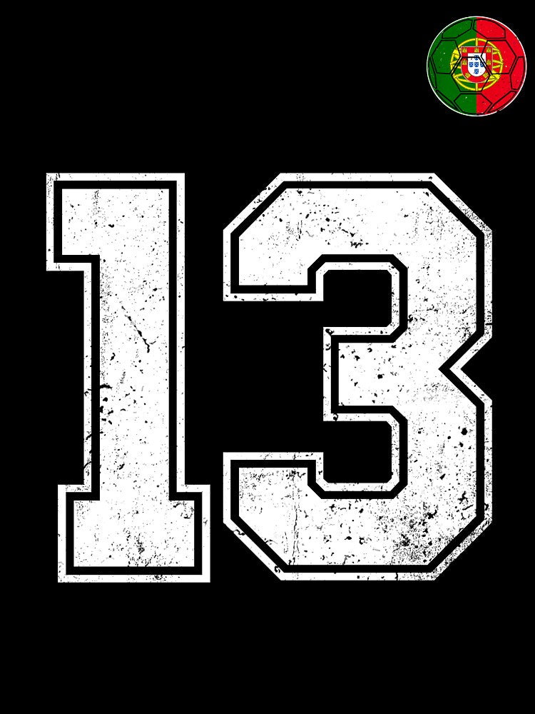Portugal Soccer Number 13 Vintage Sports Fan by OliviaHayesArt