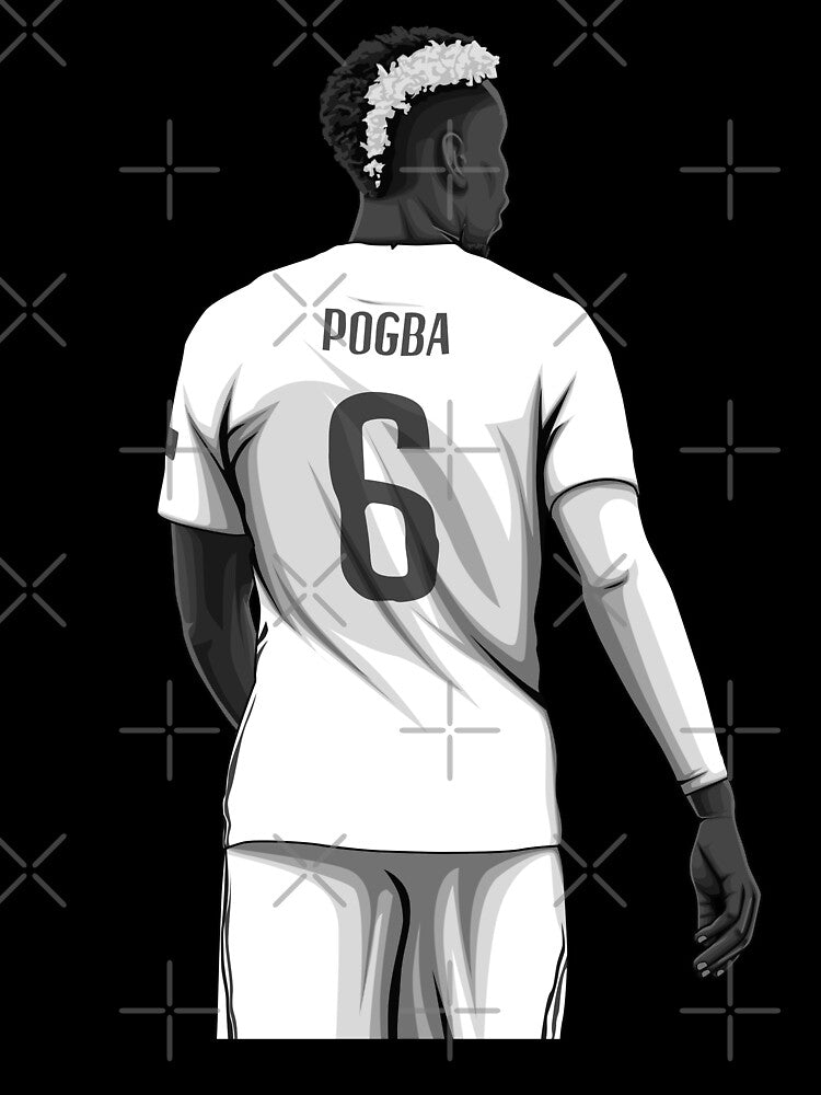 Paul Pogba Black and White Version by Aldduardo
