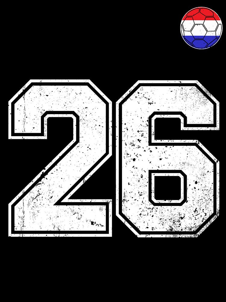Netherlands Soccer Number 26 Vintage Sports Fan by LiviuGligoros