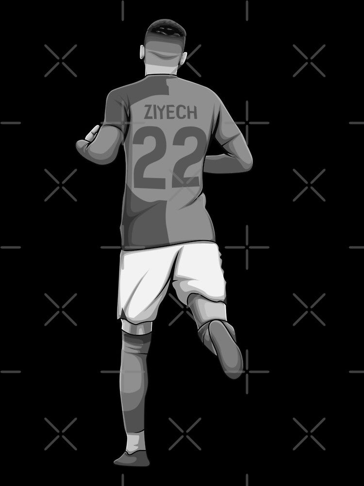 Hakim Ziyech Black and White Version by Aldduardo
