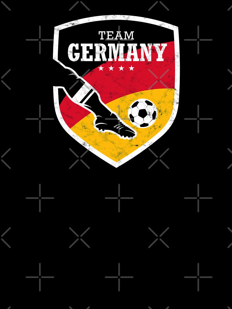 TEAM GERMANY FOOTBALL EMBLEM USED LOOK BLACK RED YELLOW BY SUBGIRL by SUBGIRL