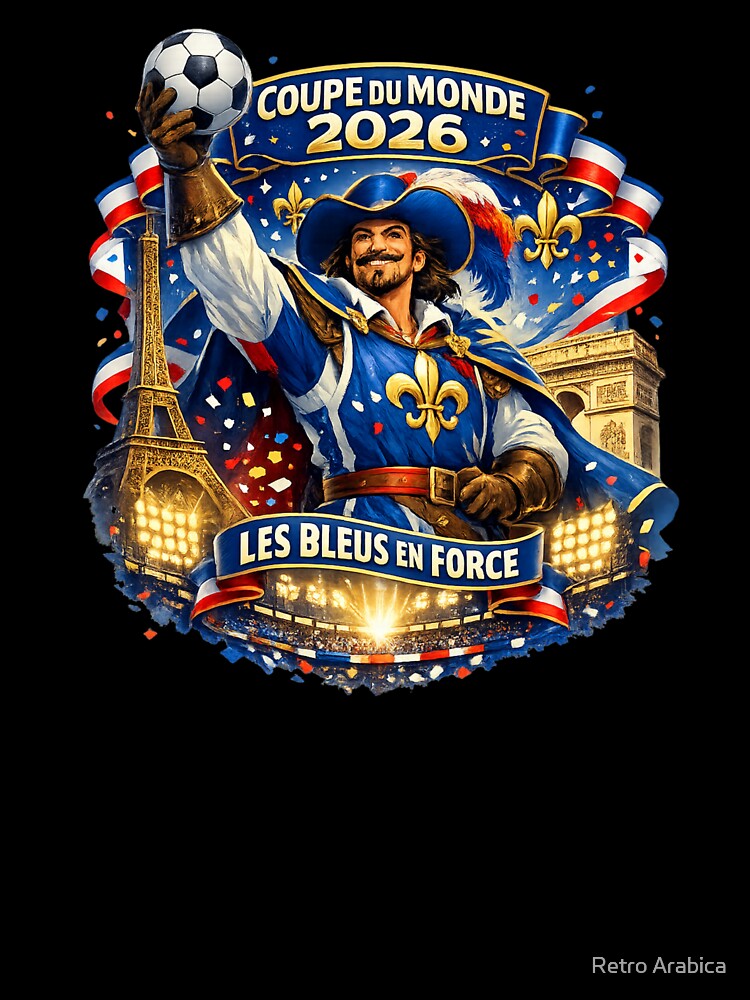 France World Cup 2026 Supporter by Retro Arabica