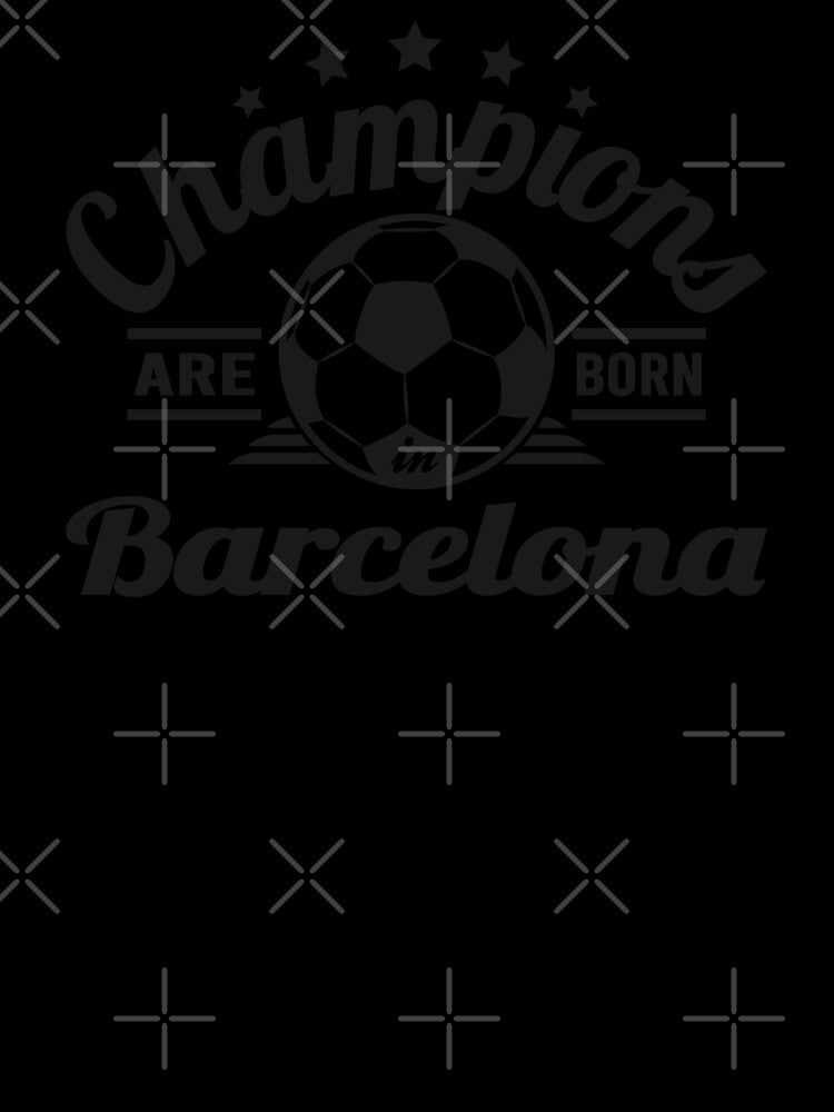 Champions Are Born In Barcelona , football fans vintage gift by lamjar-art