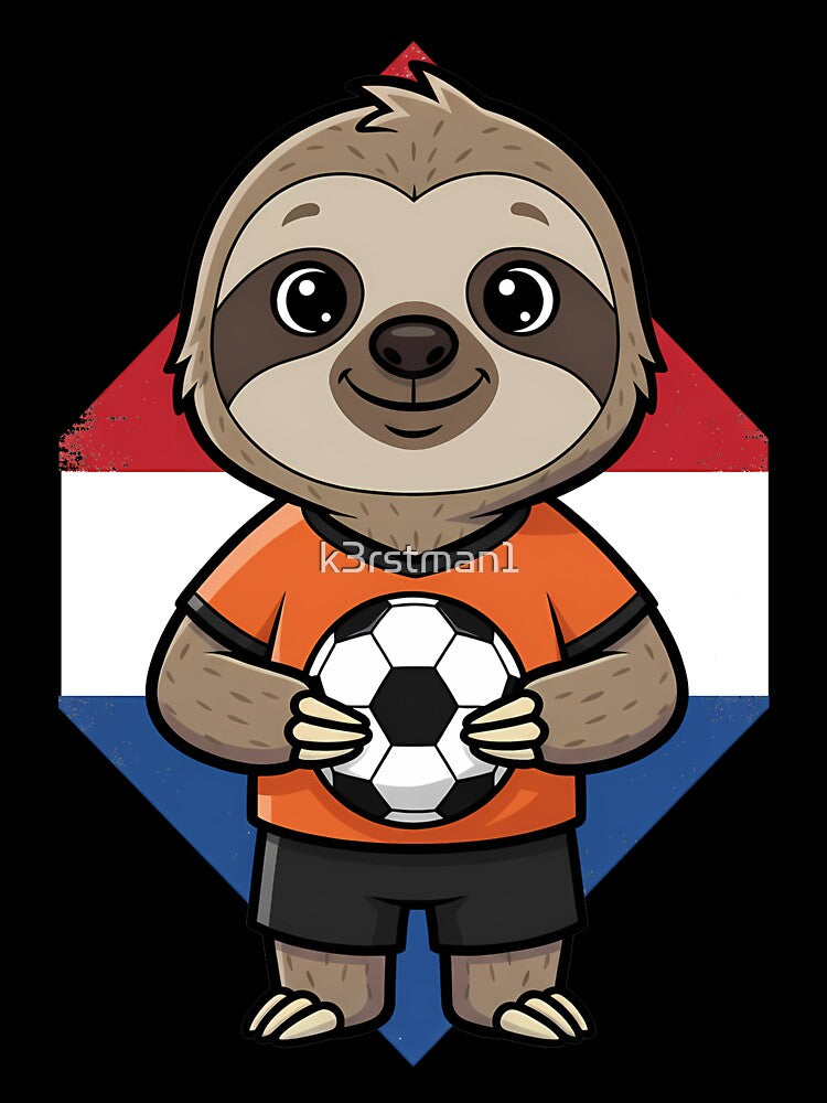 Netherlands Sloth Football Fan by k3rstman1