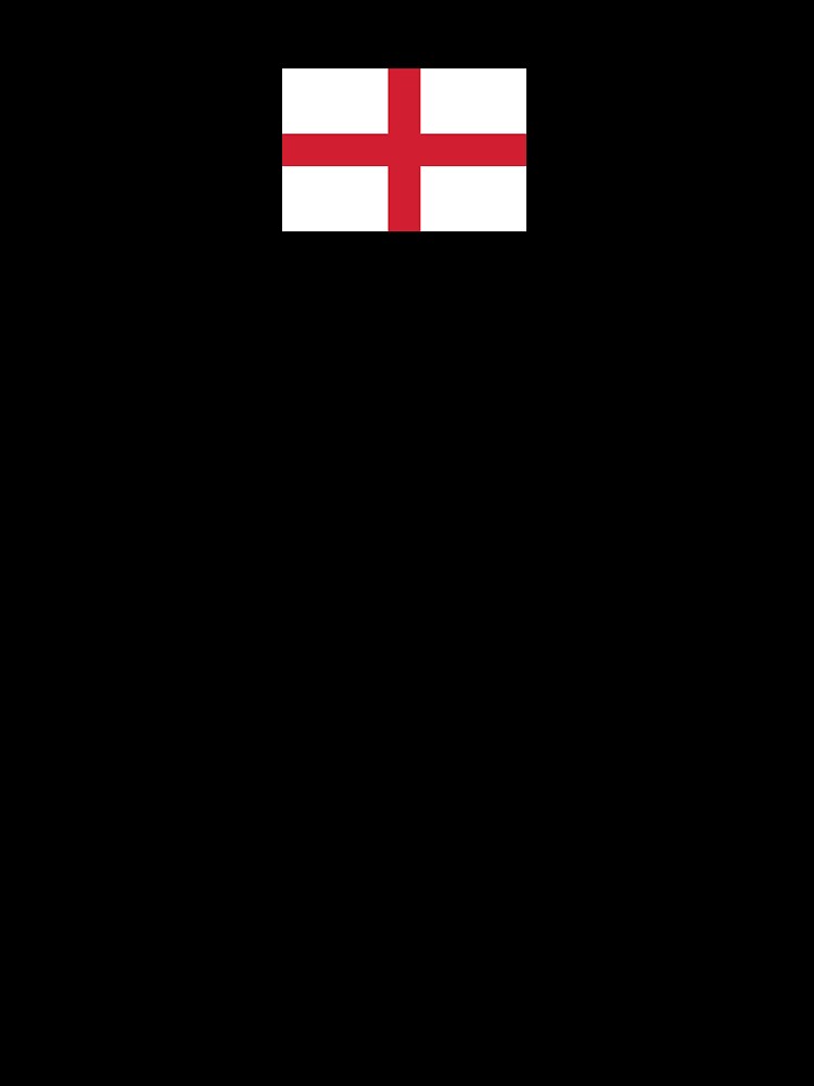 England Flag (Small on Black) by STUDIO-72