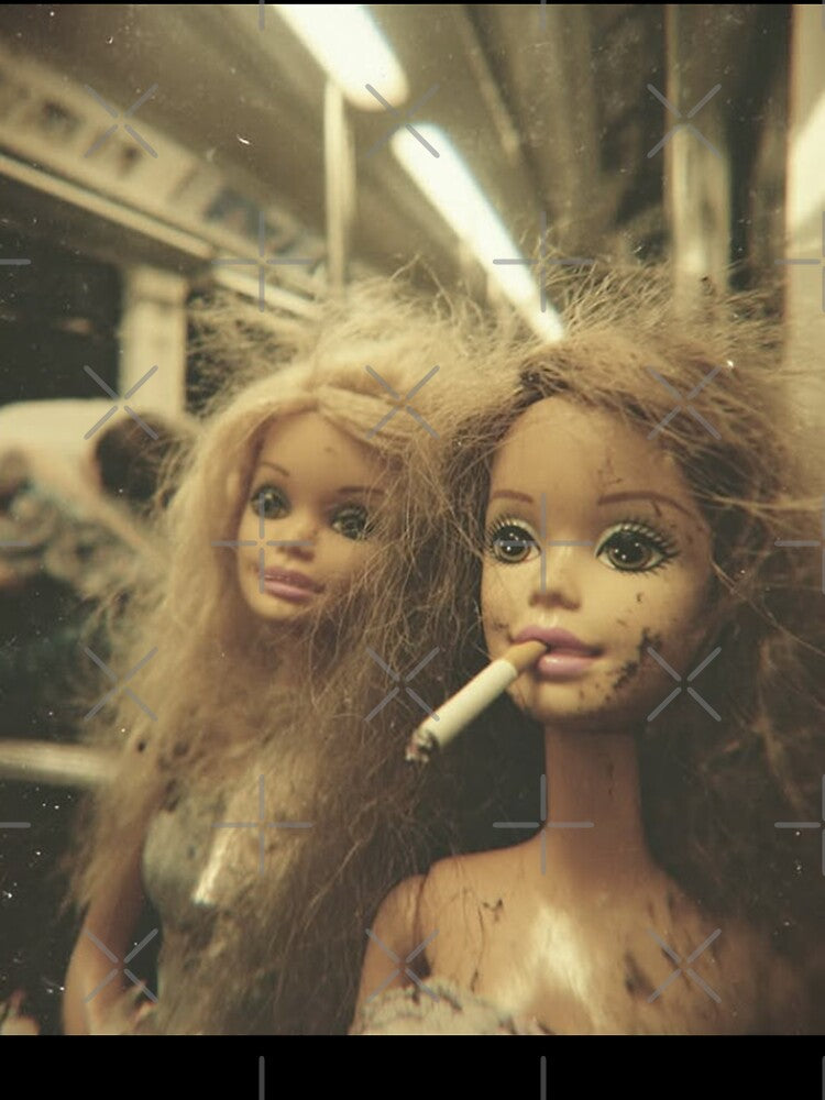 Funny Distressed Doll Smoking by BooberriesS
