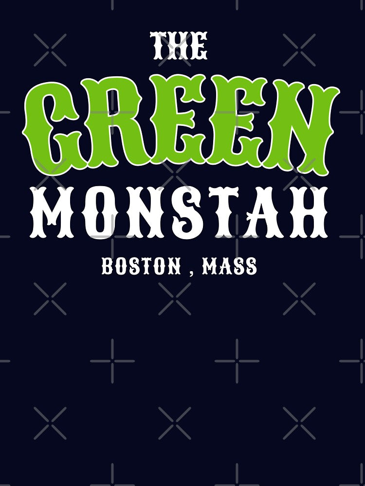 The Green Monstah Funny Boston Mass T-Shirt by CCey