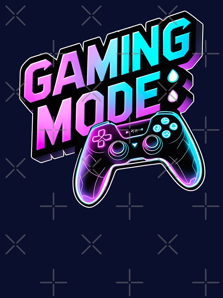 Gaming Mode On T-Shirt Design by BoutiqueMart