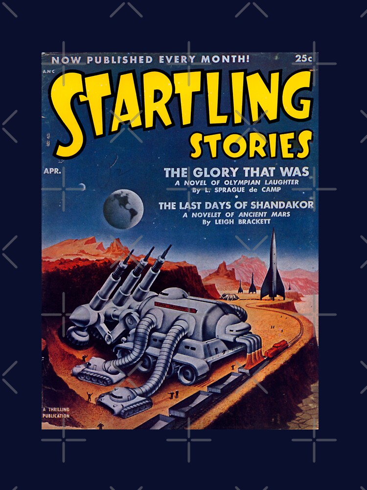 Startling Stories 1952, 50s Sci-Fi Vintage Retro Cover Art Print by teammacau