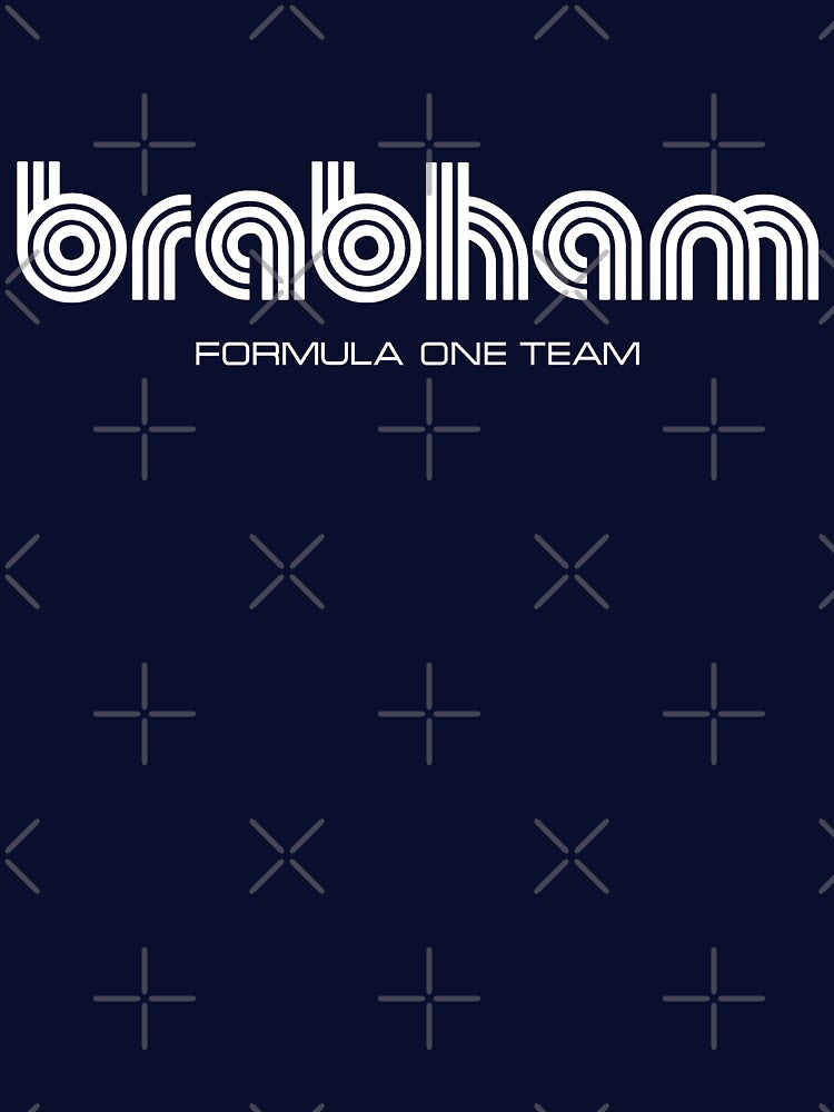 Brabham Formula One 1972 team logo - white print by retropetrol