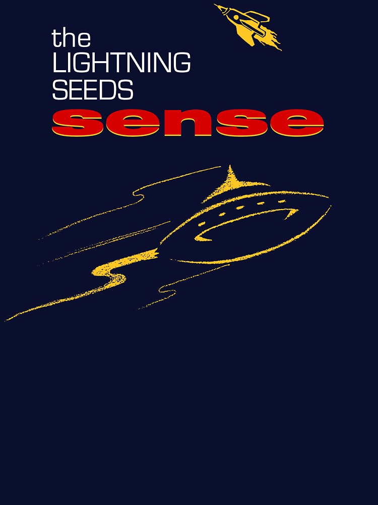 The Lightning Seeds, Pure, Sense, Life Of Riley, Jolification, vintage britpop remake by ElasticaShirts