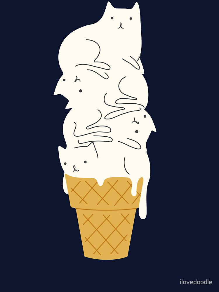 Cat Ice Cream by ilovedoodle