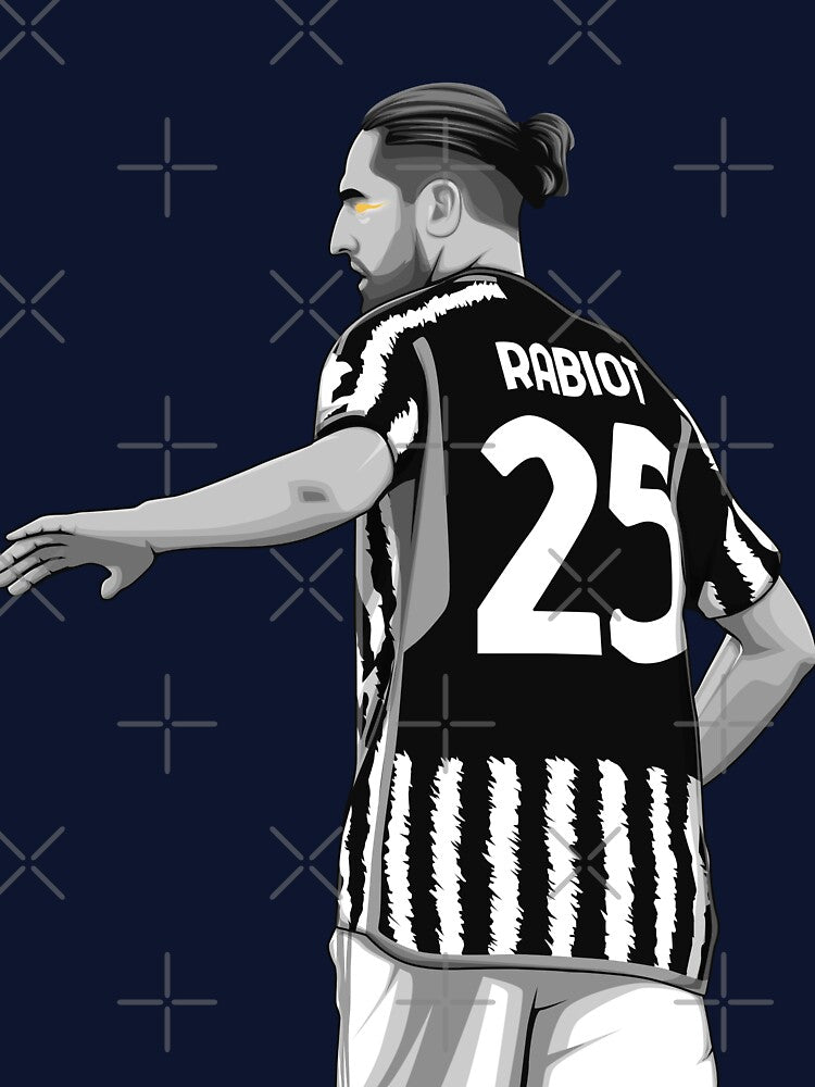 Adrien Rabiot Black and White Version by Aldduardo