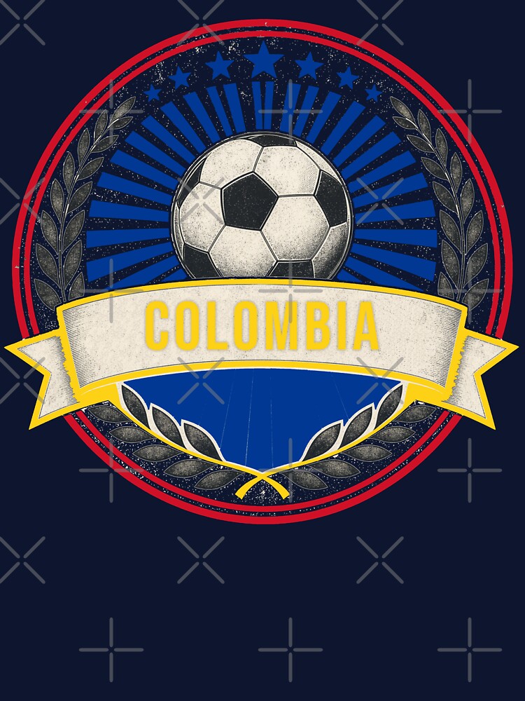 Colombia Vintage Soccer Crest — Retro Colombian Football Badge Fan Emblem by icemanphotos