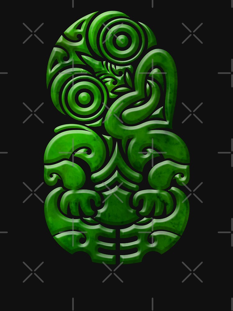 New Zealand Kiwi Tiki Maori Greenstone Pounamu by D4mon
