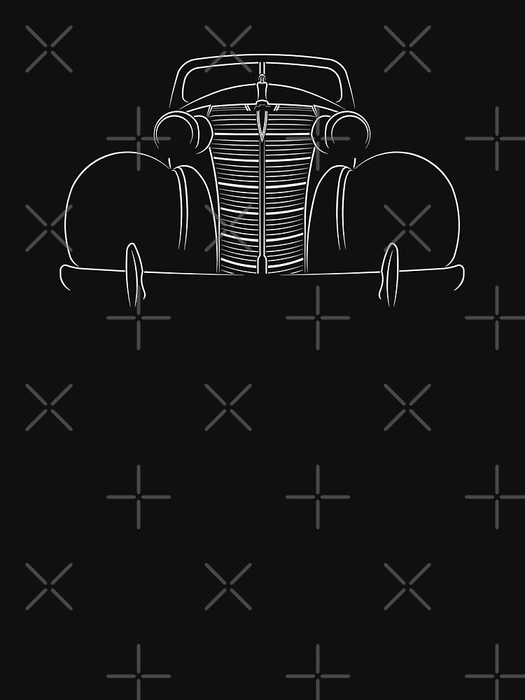 1938 Chevy De Luxe - front stencil, white by mal-photography