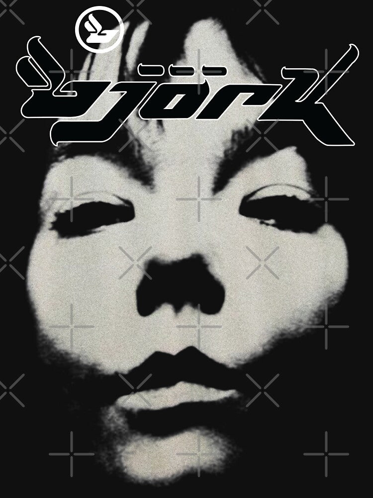 Bjork Homogenic Vintage Face Logo (Black / White) by hypelaboratory