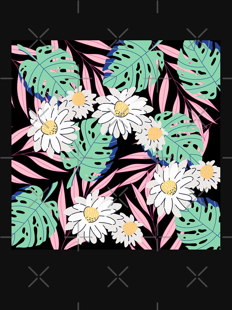 tropic leaves,flowers and ferns by lucky-fern